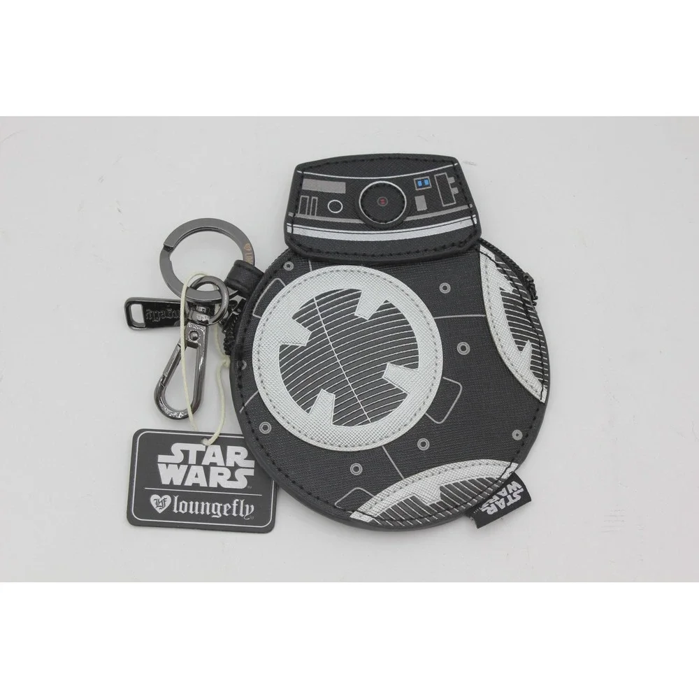 Loungefly Star Wars BB-9E Droid Coin Pouch‎ Keychain Bag Charm Black New NWT
